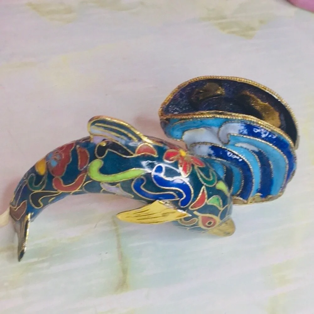 Vintage Lenox Set of Three Treasury of Dolphins Figurines